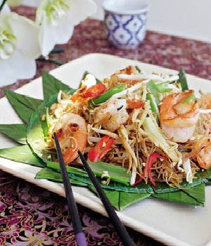 Pad Thai met garnalen